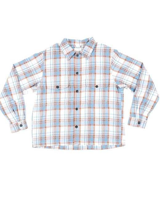 Ariko Blue Tan Bucky Overshirt for men