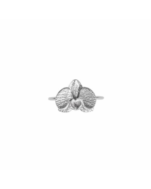 Agora Jewellery White Orchid Ring