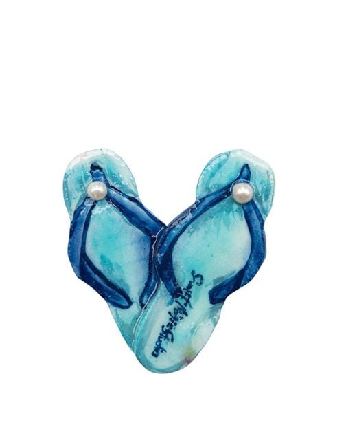 Sunset Magic Studio Blue Flip Flop