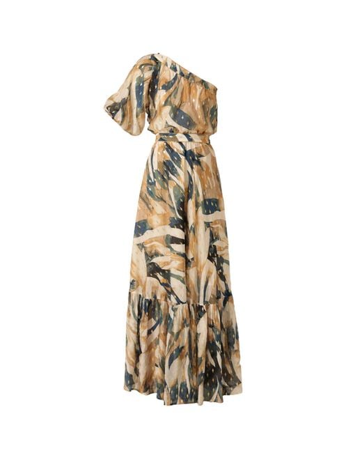 SACHA DRAKE Metallic Oliviera Maxi Dress
