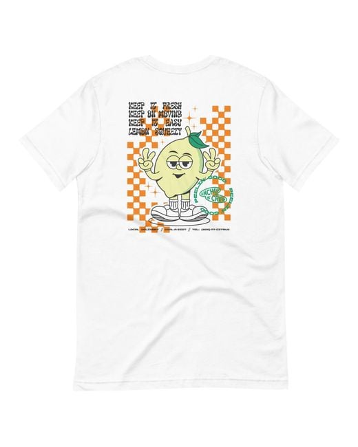 Anchor and Crew White Lemon Fresh Dial-A-Local Organic Cotton T-Shirt
