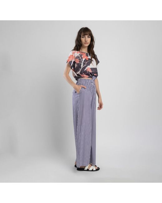 ARTISTA Purple Coast High-Rise Pants