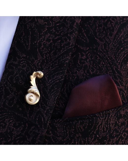 Gabriella Alicia Metallic The Acanthus Brooch
