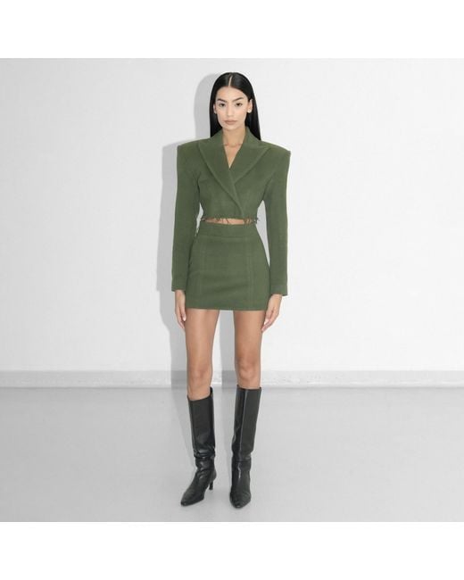 Vestiaire d'un Oiseau Libre Brown Neutrals Cashmere Mini Skirt