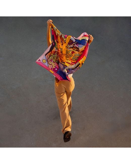 Pauser Purple Silk Scarf