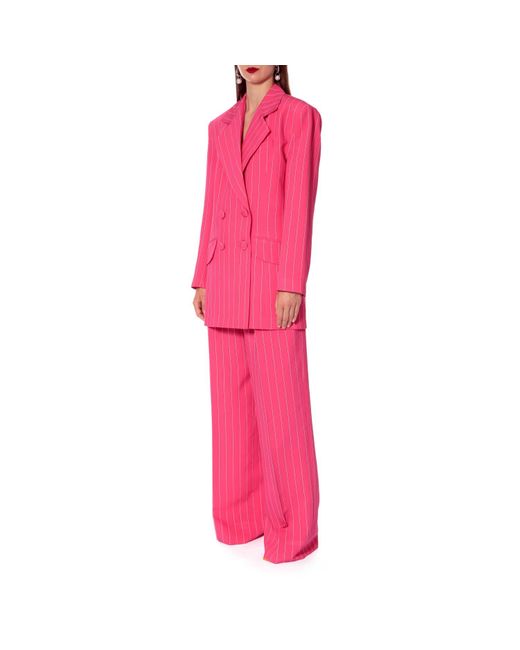 AGGI by HALEWSKI Gwen Hot Pink Hight Waist Wide Trousers