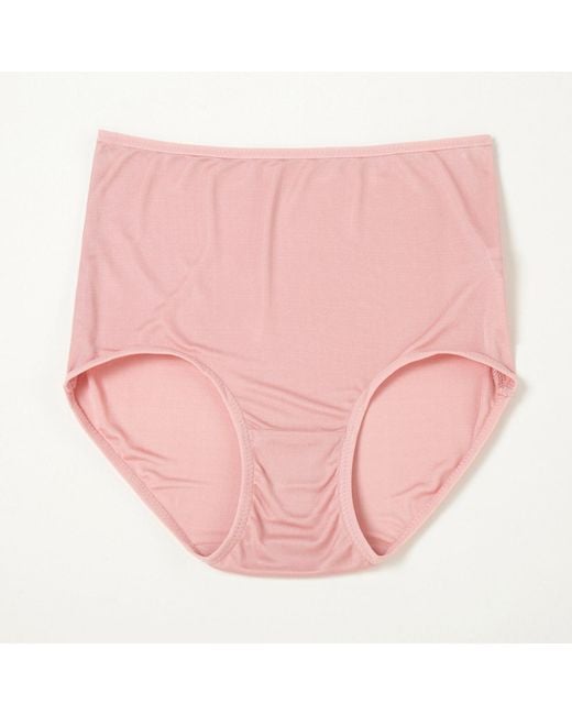 Soft Strokes Silk Pink Set Of Two Knitted Silk Mid Rise French Cut Pantie Shimmer Collection