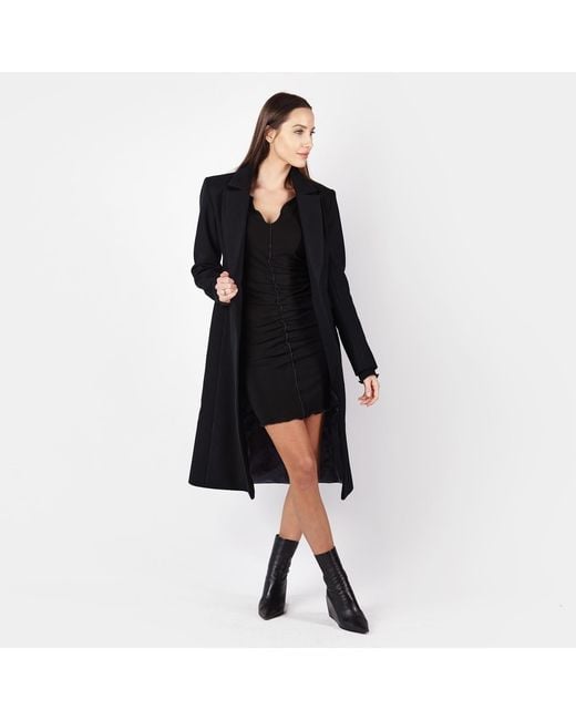 Mandragora Black Classic Wool Coat