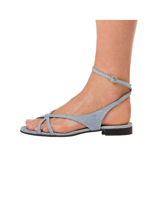Florrie Blue Matilda Vintage Denim Flat Sandal