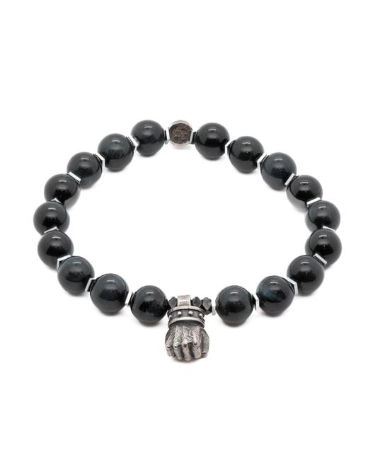 Ebru Jewelry Black Tiger's Eye Powerful Bracelet for men