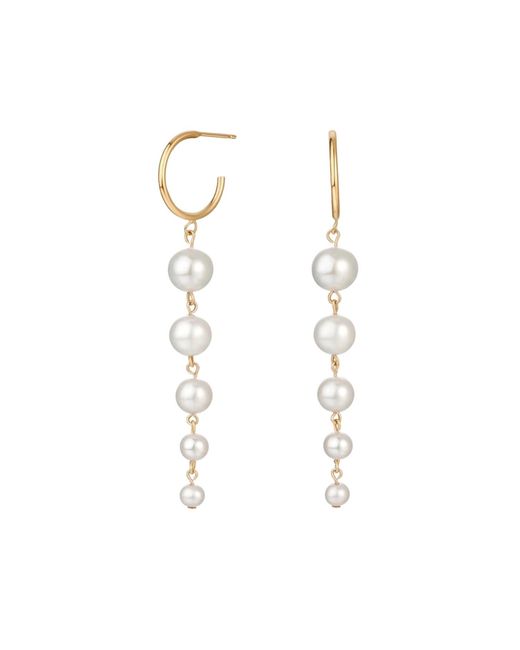 Katy Faye Metallic Catherine Pearl Earrings