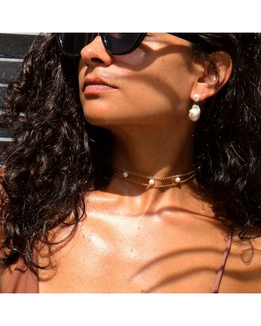 Marquise Swim Metallic Necklace