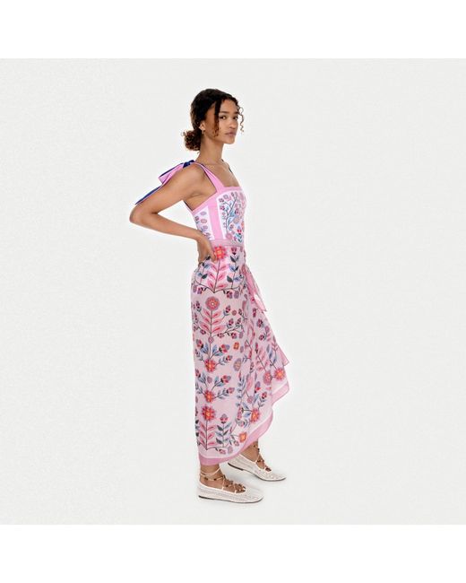 Jessie Zhao New York Pink Beach Sarong Wrap