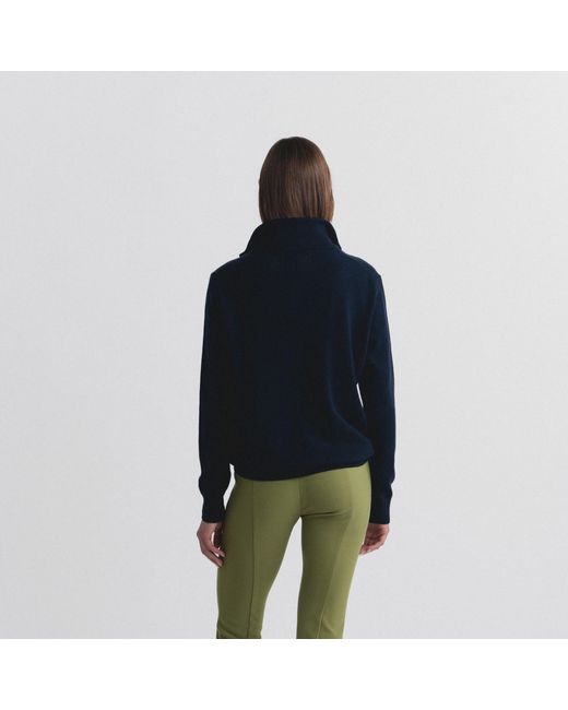 Lindsay Nicholas New York Blue Drew Sweater