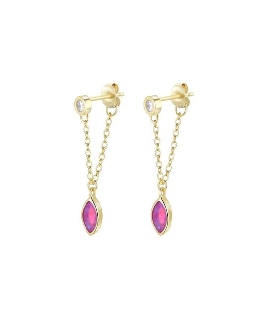 KAMARIA Metallic Full Swing Opal Earrings