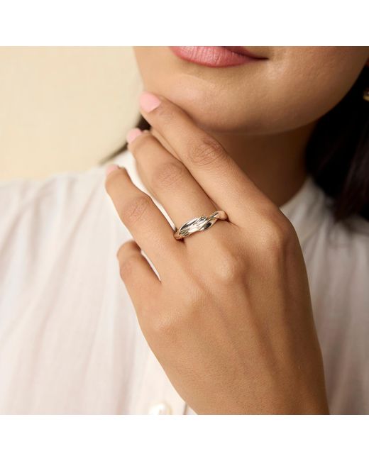 Isla Silver White Flowing Sterling & Ring