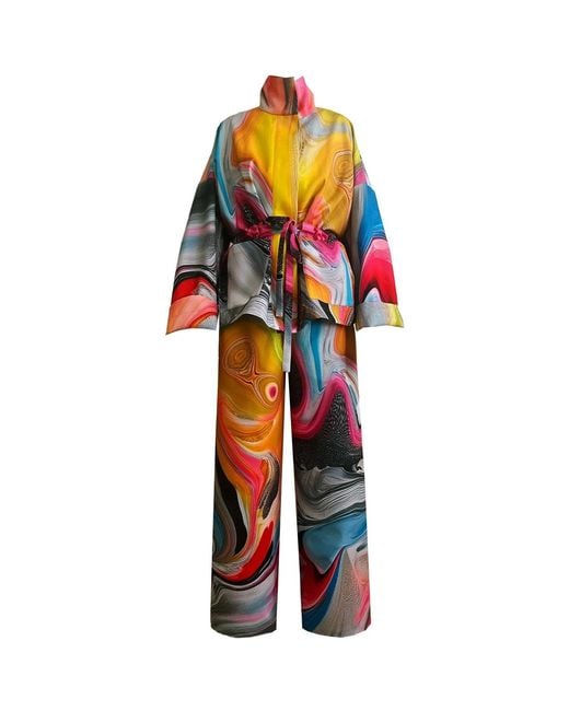 Maxjenny Multicolor Square Boxy Jacket