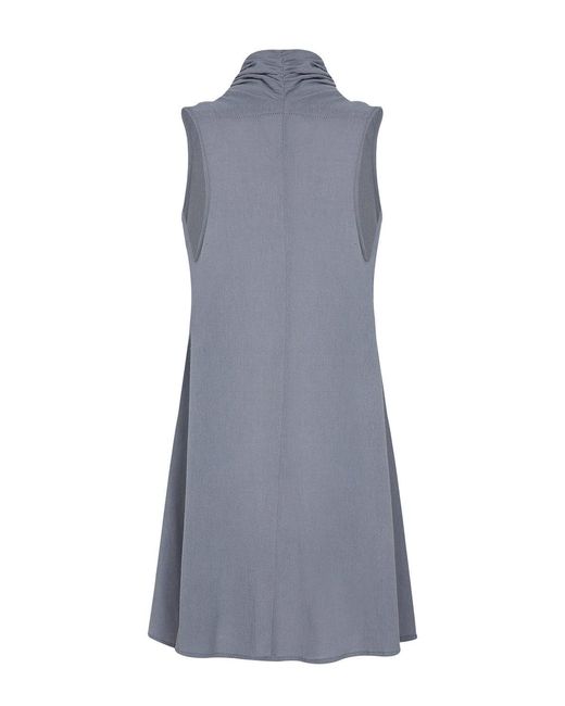 Unexpectedone Blue Wrapped By Waterfall Tunic