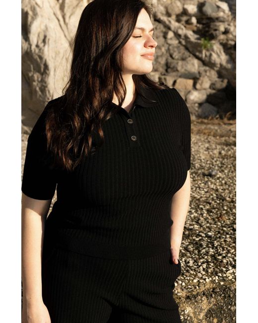 SALANIDA Blue Madonna Polo Top
