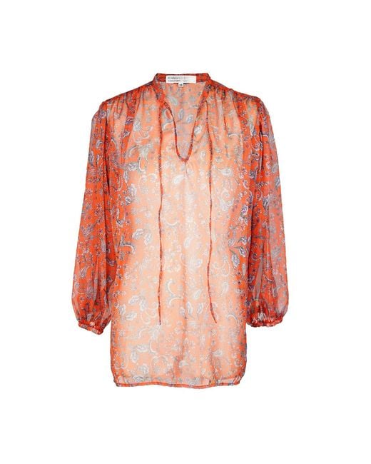 Jennafer Grace Pink Clara Bishop Sleeve Blouse