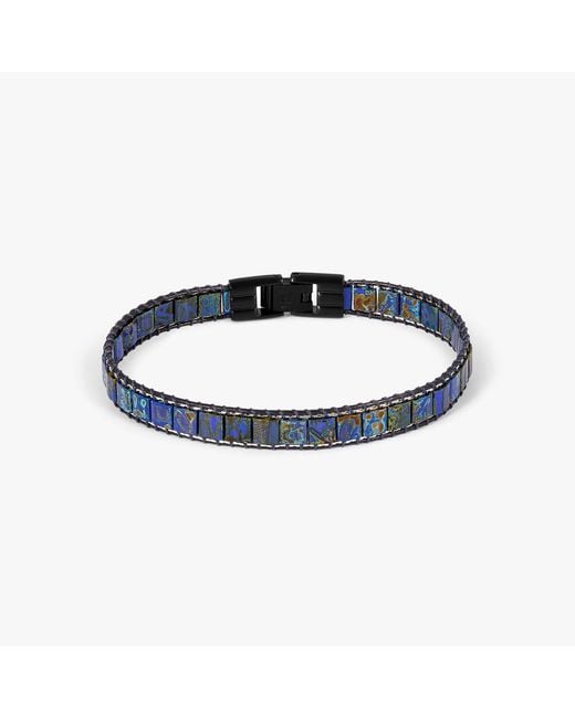 Tateossian Blue Mosaic Bracelet for men
