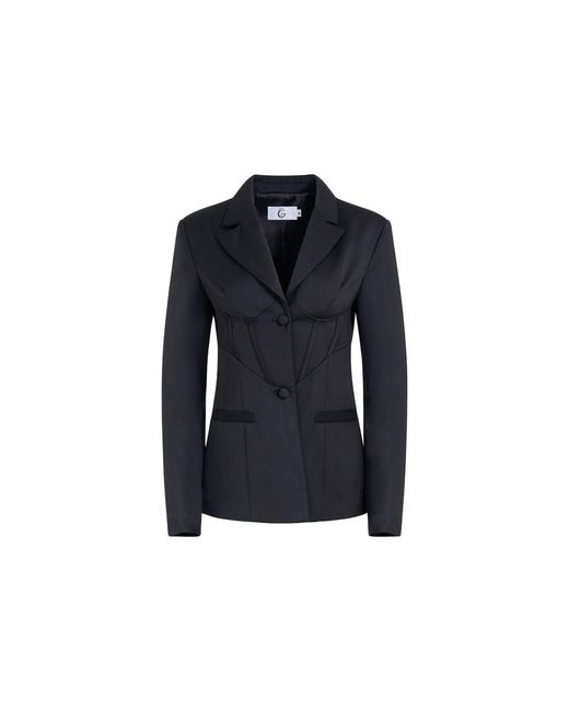The Gt Atelier Blue Corset-Fit Blazer