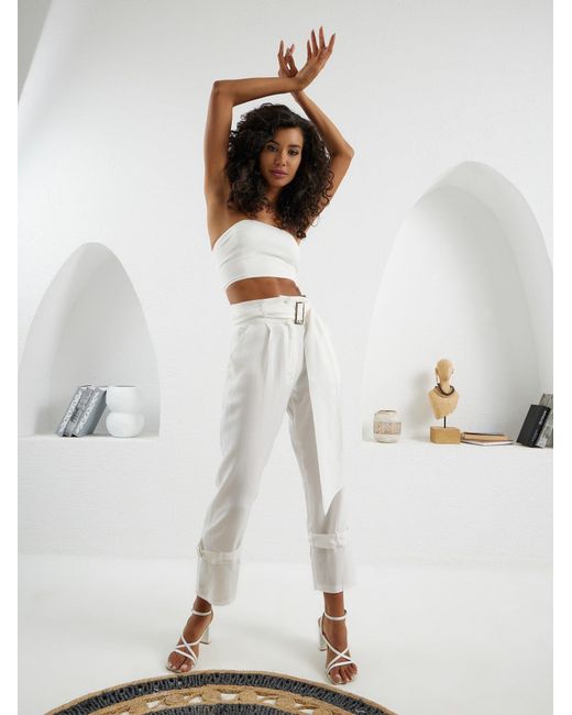 Lumina Eligma White Matador Pants