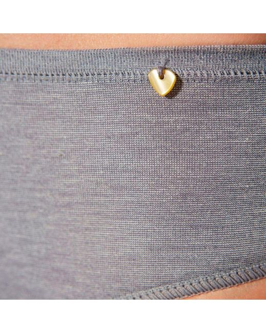 Zd - Zero Defects Gray Mid-Rise Diana Briefs