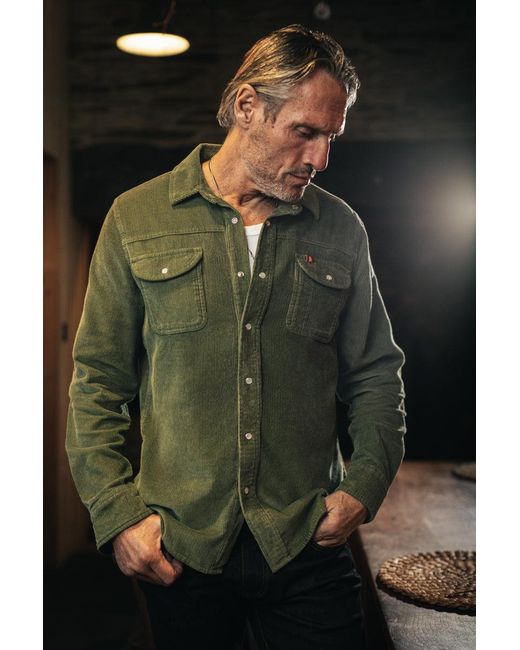 &SONS Trading Co Green Sunday Shirt Corduroy Army for men