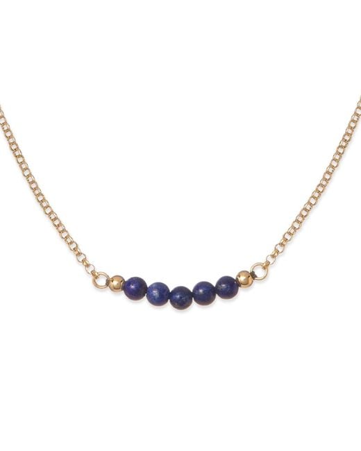 Grosse Blue Lapis Lazuli Gemstone Necklace, Series Gem Mix