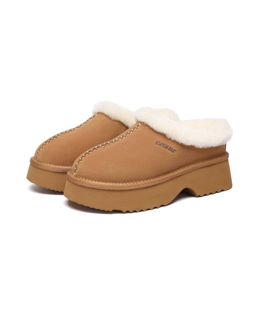 EverAu Australia Brown Savanna Chunky Platform Boots