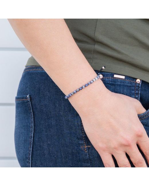 Harbour Uk Blue Orion Sodalite Rope Bracelet