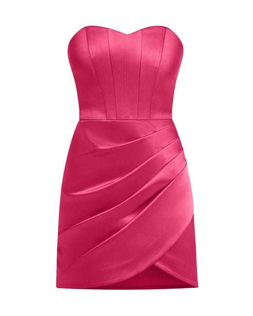 Tia Dorraine Pink A Touch Of Glamour Mini Dress