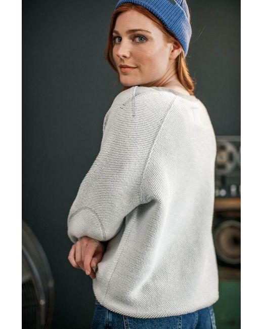 &SONS Trading Co Gray Damsons Swoop Sweatshirt Raw