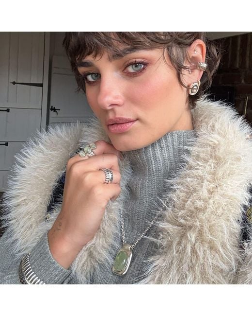 Stone Fruit Metallic Ranch Earrings