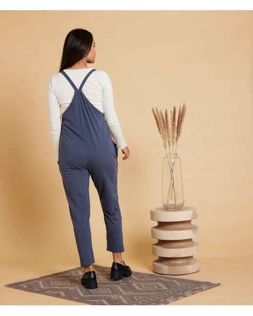 Known Supply Purple Organic Cotton Adjustable Overalls
