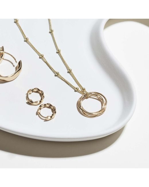 Muru Metallic Karma Necklace With Bead Chain