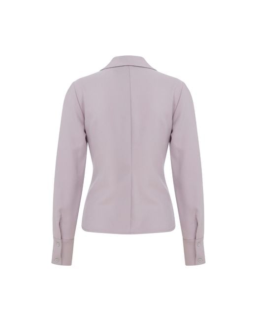 Maan Istanbul Purple Concealed Button Up Shirt