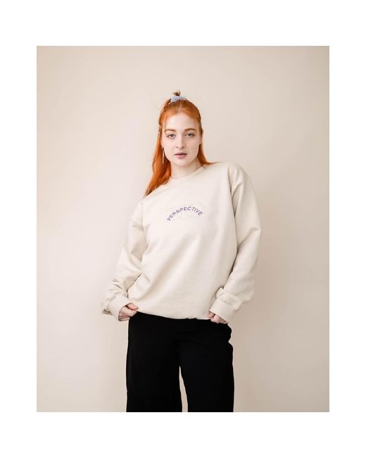 Nooltrends White Neutrals Perspective Sweatshirt Gender Neutral for men