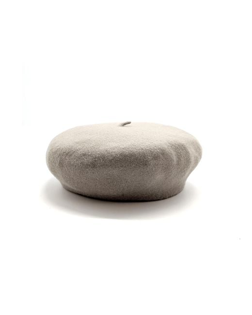 DORIA 1905 Gray Neutrals Neutral Wool Felt Basque Cap
