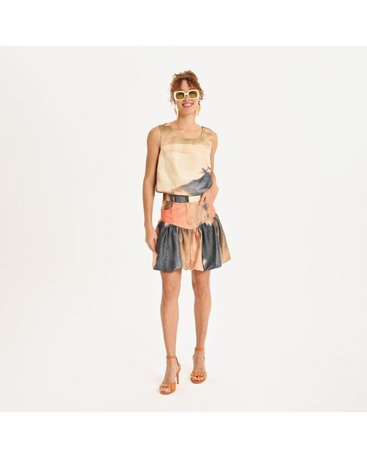 Lalipop Design Multicolor Bloom Balloon Mini Skirt