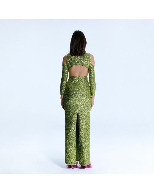 Nur Karaata Green Biltmore Dress