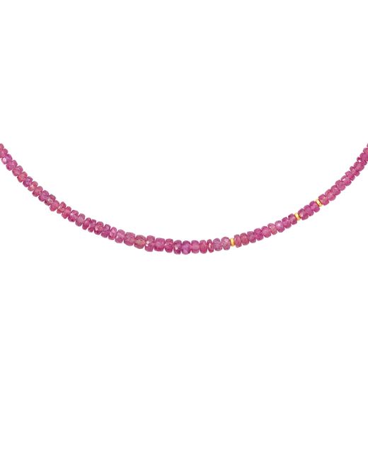 Bombyx House Red Sapphire Bead Necklace