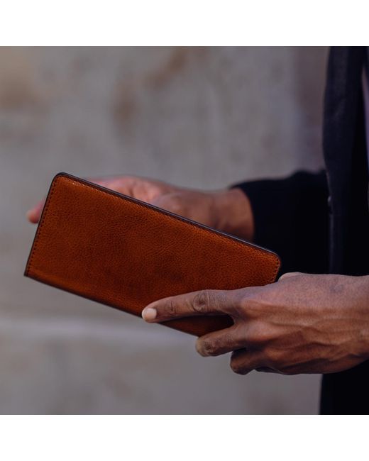 Time Resistance Brown A Coat Wallet for men