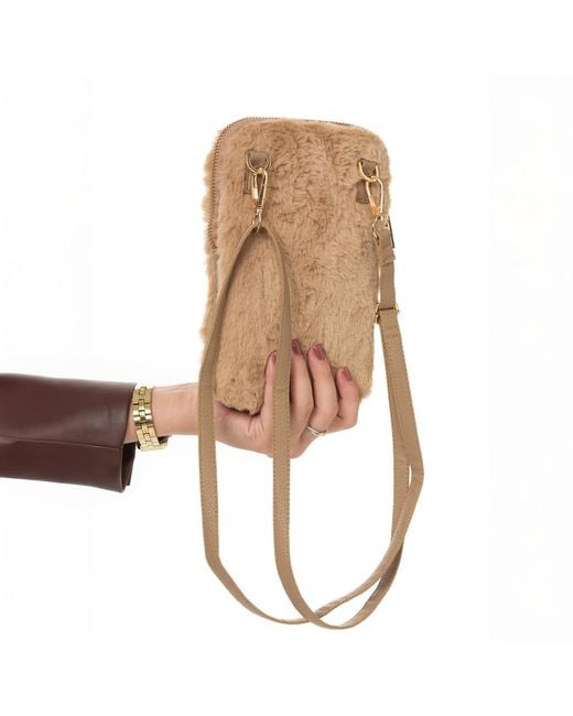 Sidney Byron Natural The Heather Winter Cellphone Crossbody