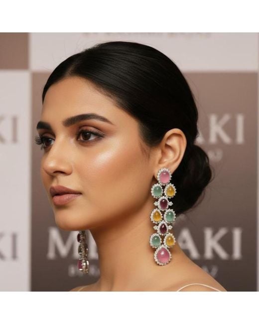 Meraki by Rashmi Bajaj Blue Elise Earrings