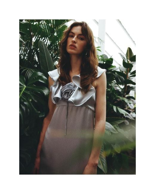 Lisa The Label Blue Le Jardin Peony Dress