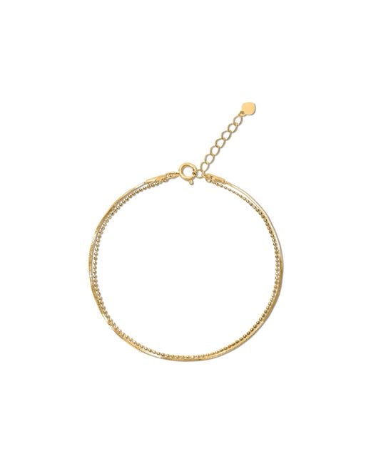 Esterah Metallic Duo Texture Bracelet