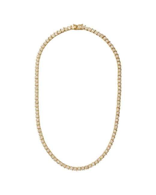 Alexie of Athens Metallic Heirloom Tennis Necklace