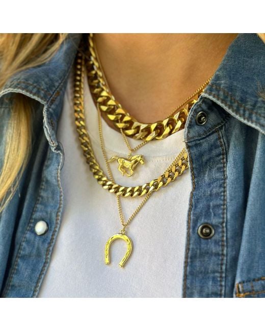 Rachel Nathan Metallic Lone Ranger Necklace